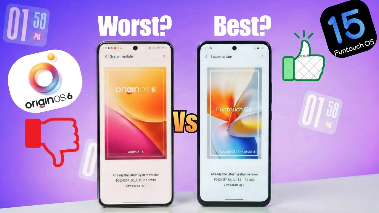 Origin OS 6 vs Funtouch OS 15 | Which One is Better? 🤔