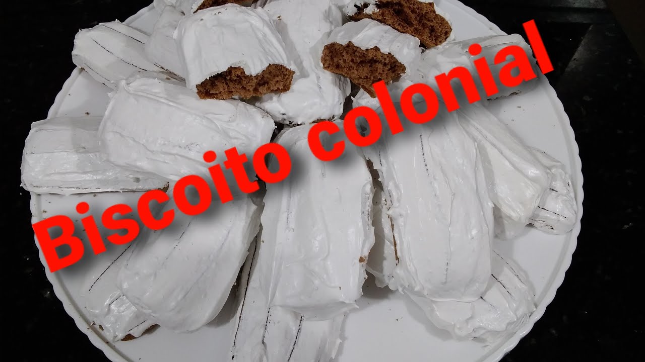 Bolacha colonial de nata e açúcar mascavo