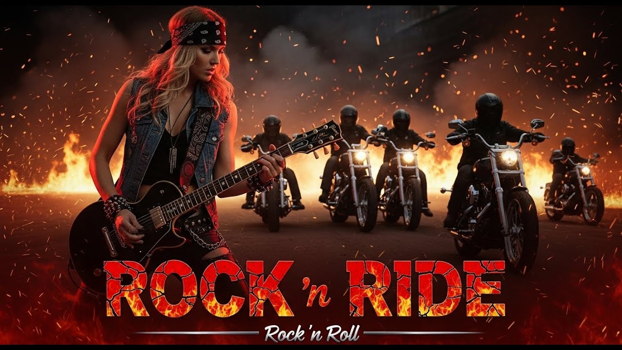 Rock N Ride Music 2025 🔥 Born to Ride 🤘 | Classic Rock on the Open Road