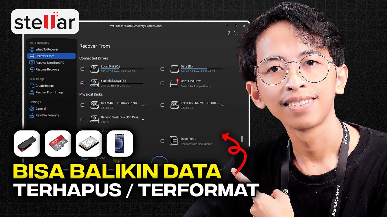 Cara Gampang Balikin Data Terhapus / Terformat - Stellar Data Recovery 🗑️♻️