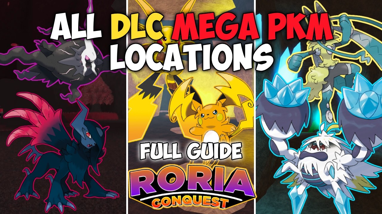 *НОВОЕ ОБНОВЛЕНИЕ* Все места расположения мега-покемонов в DLC Legends ZA - Roria Conquest Pokemo...