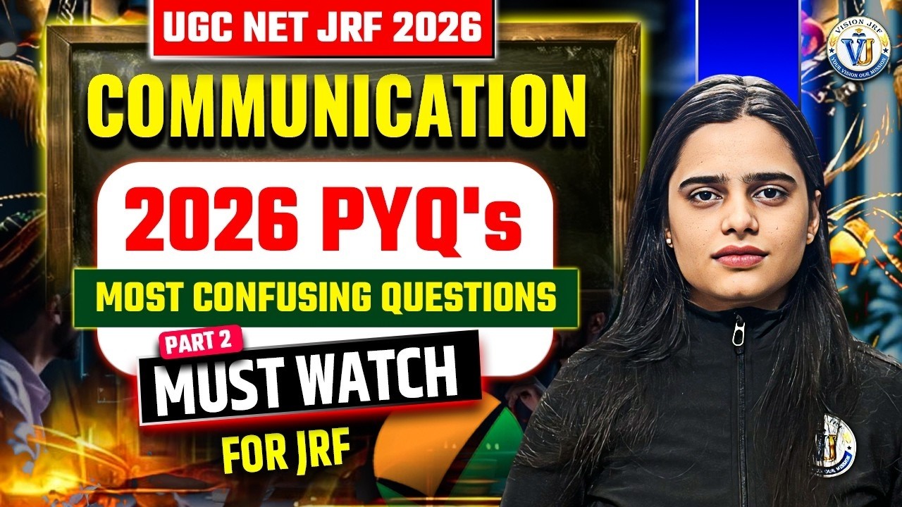 UGC NET Paper 1 | Communication UGC NET Paper 1 | Communication Confusing PYQs By Simran Mam