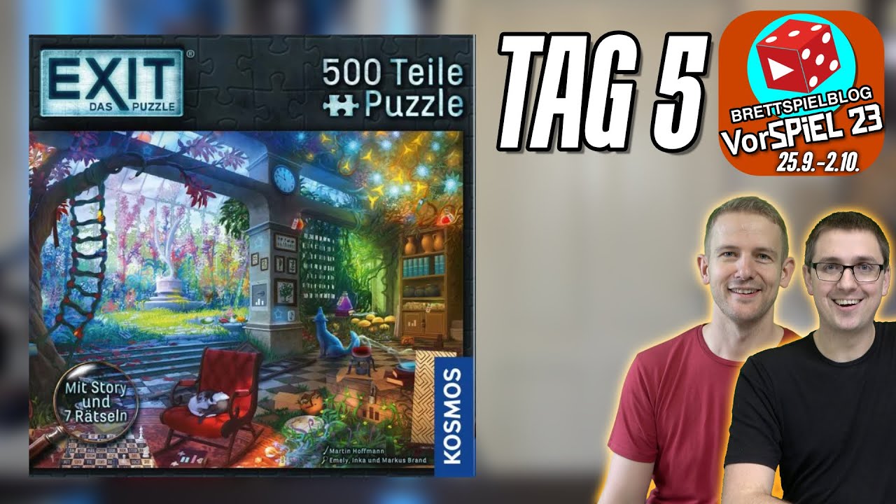 Exit Puzzle 500 Teile - Das verborgene Atelier - Live Let's Puzzle mit Till & Ben