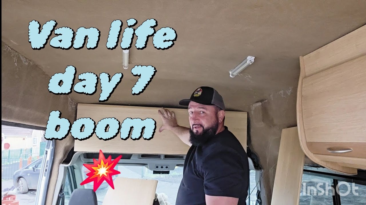 Day 7 of converting a transit Van into a camper. 
