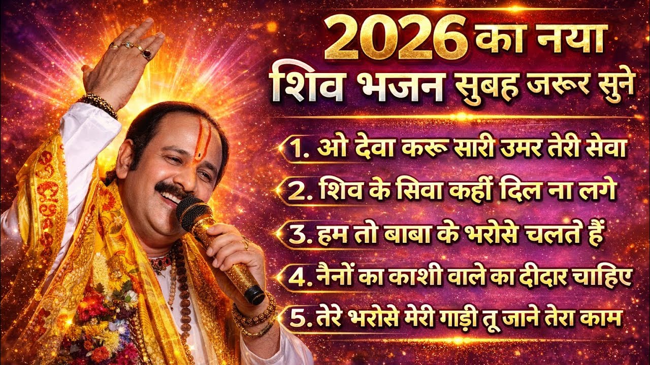 2026 का नया शिव भजन सुबह जरूर सुने || pandit Pradeep Mishra ji Shiv bhajan Har Har mahadev