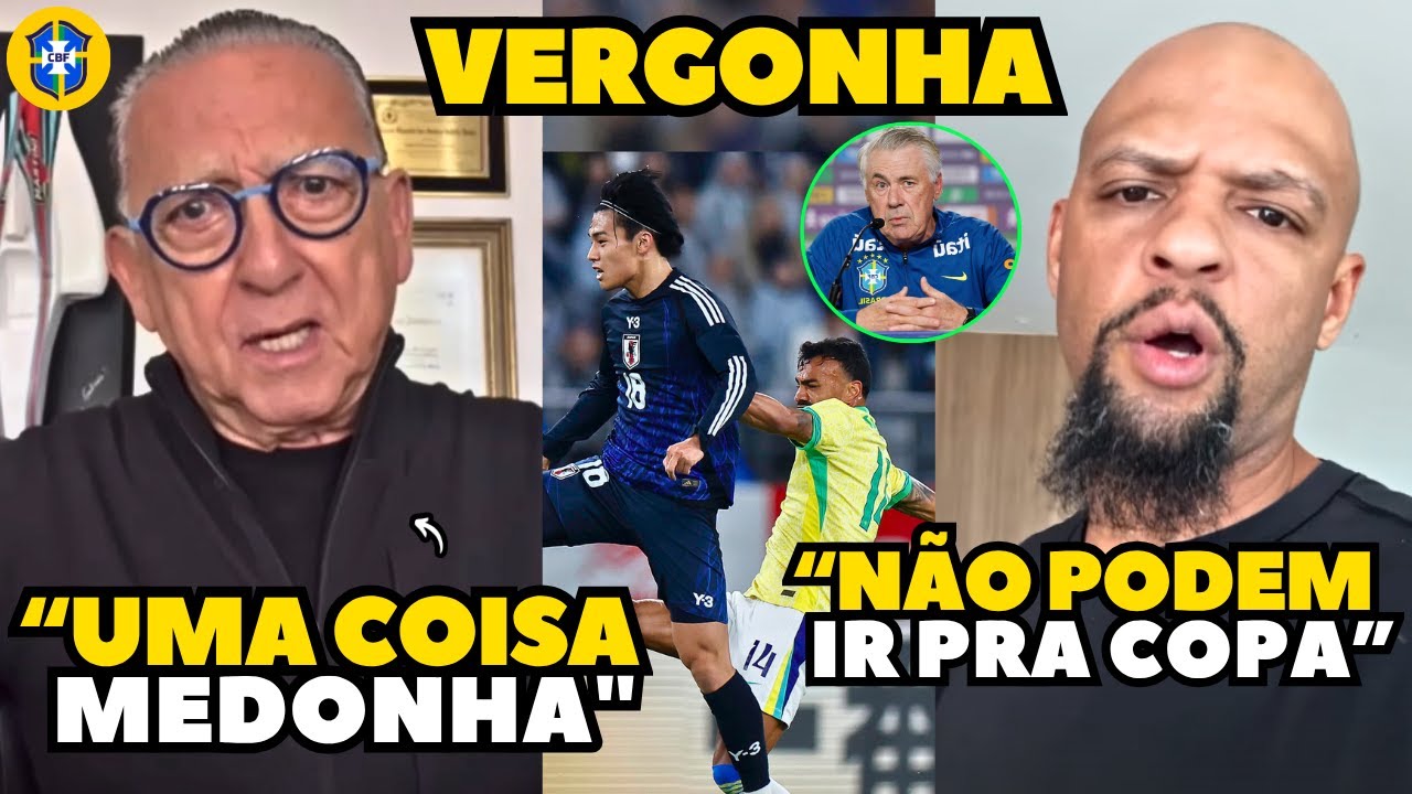 EITA! GALVÃO BUENO E FELIPE MELO DETONAM SELEÇÃO BRASILEIRA APÓS DERROTA PARA O JAPÃO!!