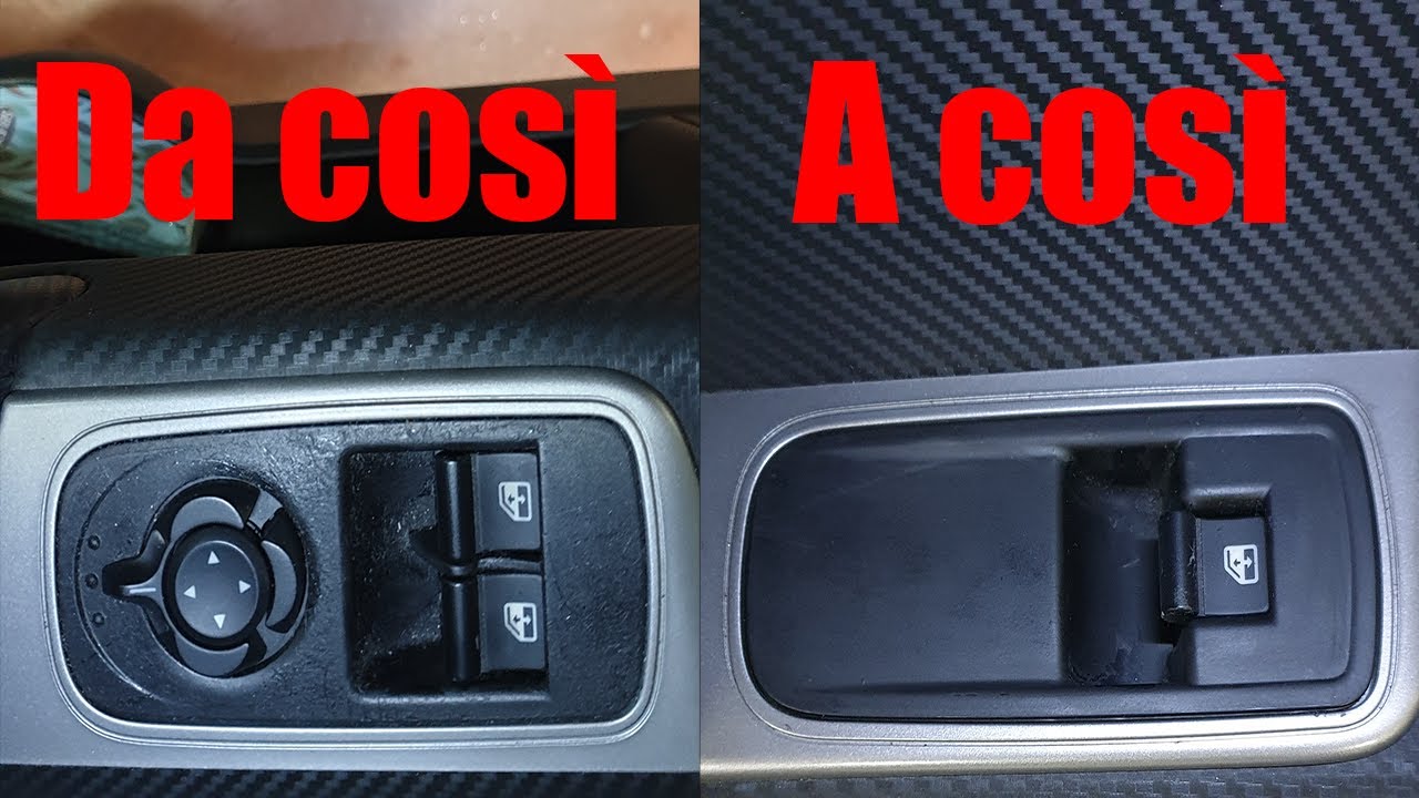 Smontaggio Pulsantiera Alzacristalli + Restautro Pulsantiera Alfa Romeo MiTo