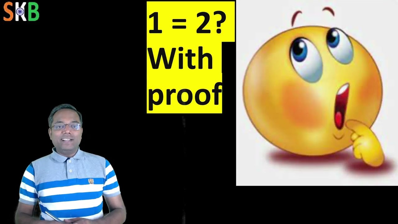 To Prove 1 = 2 || Brain Teaser Question || Riddle of Math || Learn math with fun