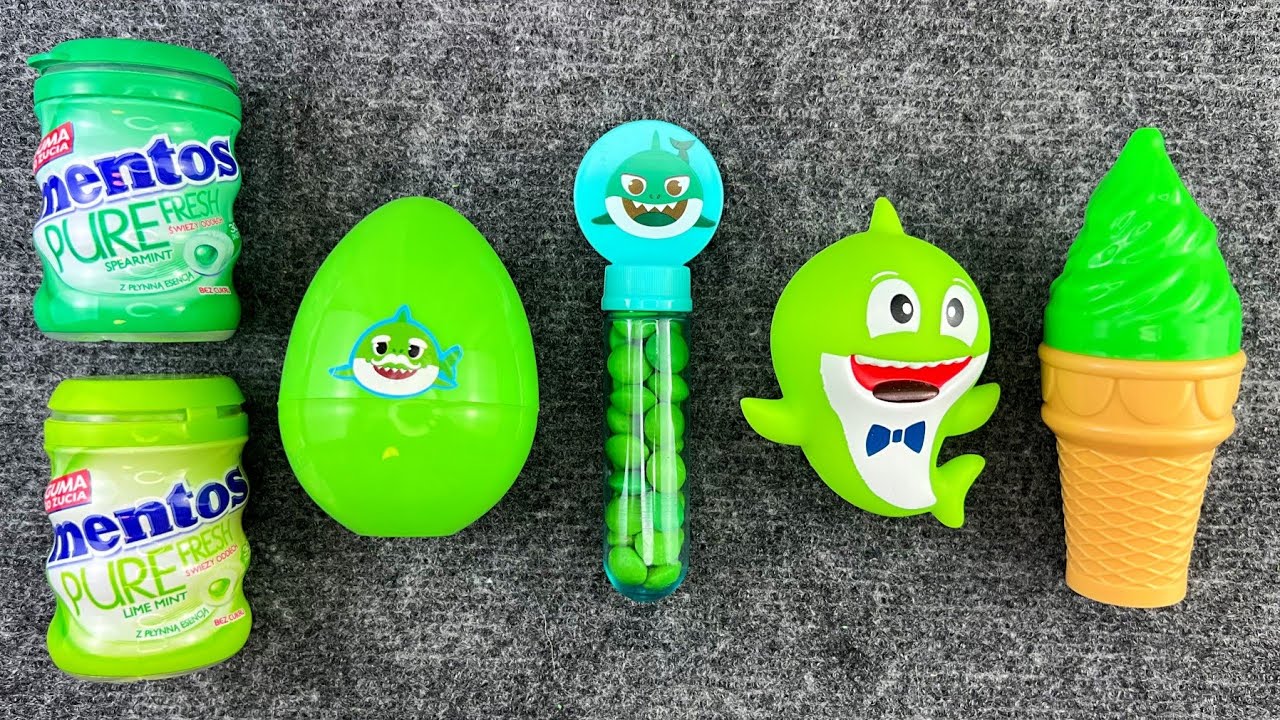 💚 Baby Shark funny Candy ASMR | Satisfying Sweets and Toys Opening