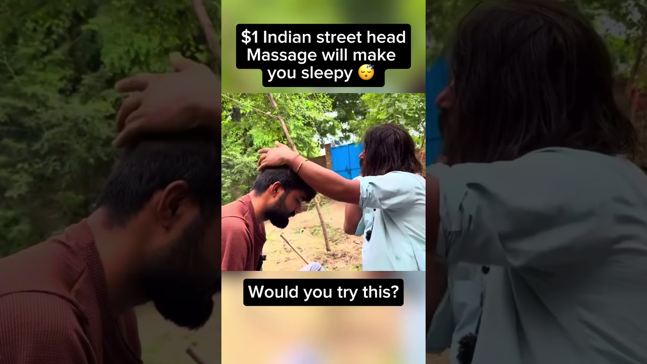 $1 Indian head massage Asmr