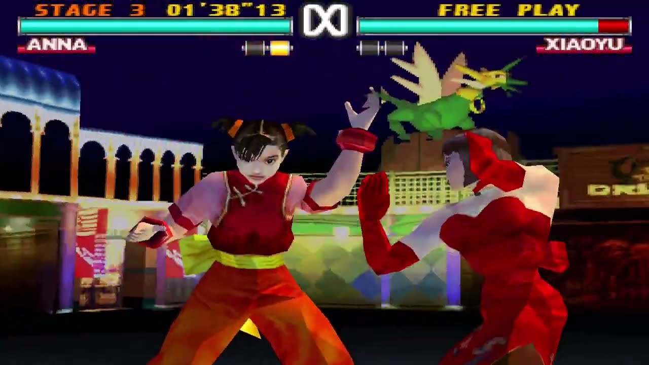 I beat Tekken 3 Arcade Mode using Anna Williams multi throws and throws only