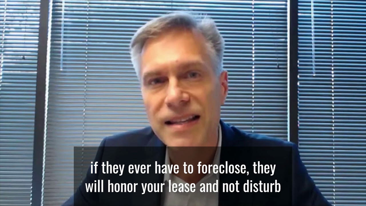Subordination & Non-Disturbance Agreement - The One Minute Lease Clause