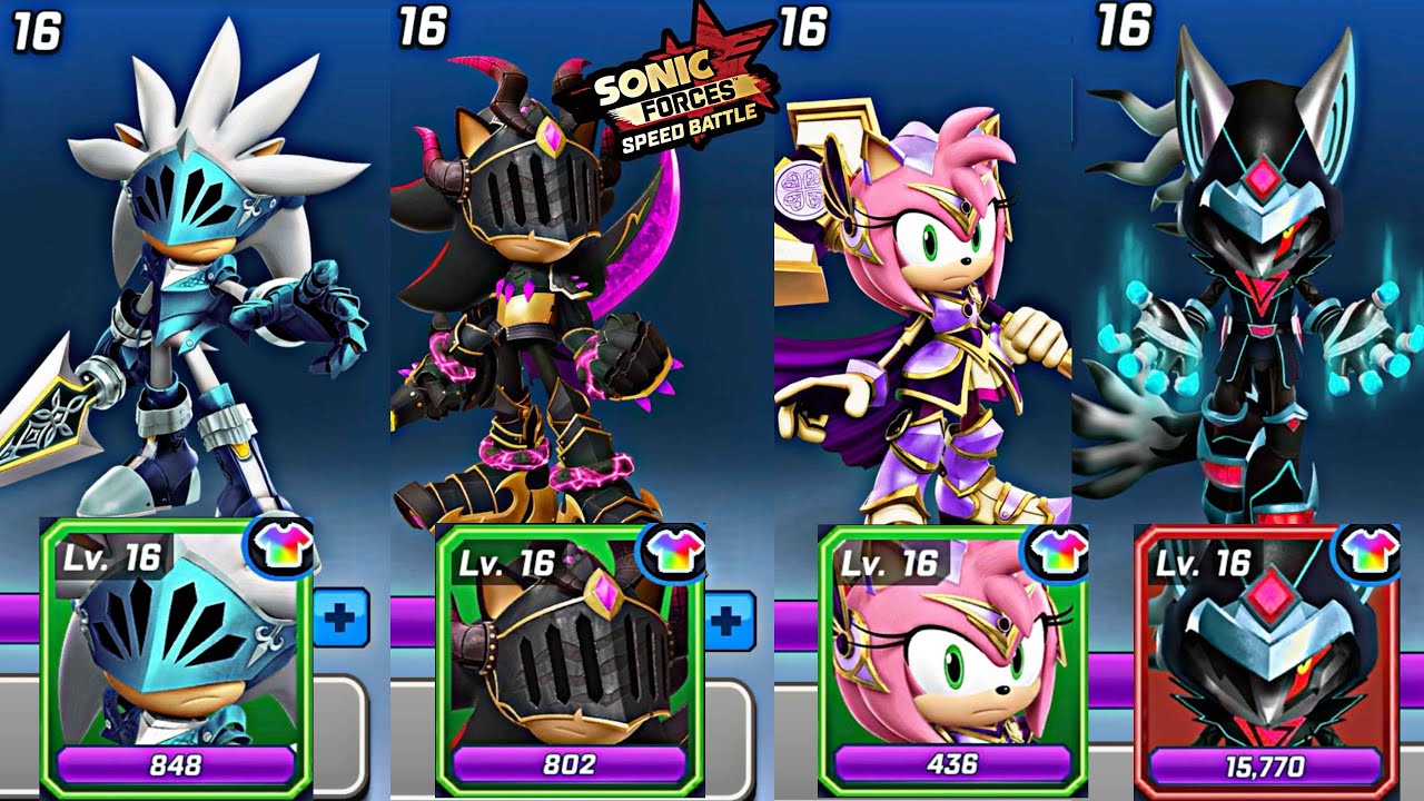 Sonic Forces Speed Battle 💯🟣 Chroma Skins 🟣 Sir Galahad - DHL - PA - Warlock Infinite 🟣 Gameplay 🟣💯
