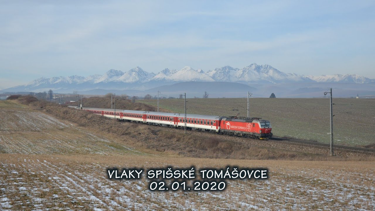 Vlaky Spišské Tomášovce, 02.01.2020