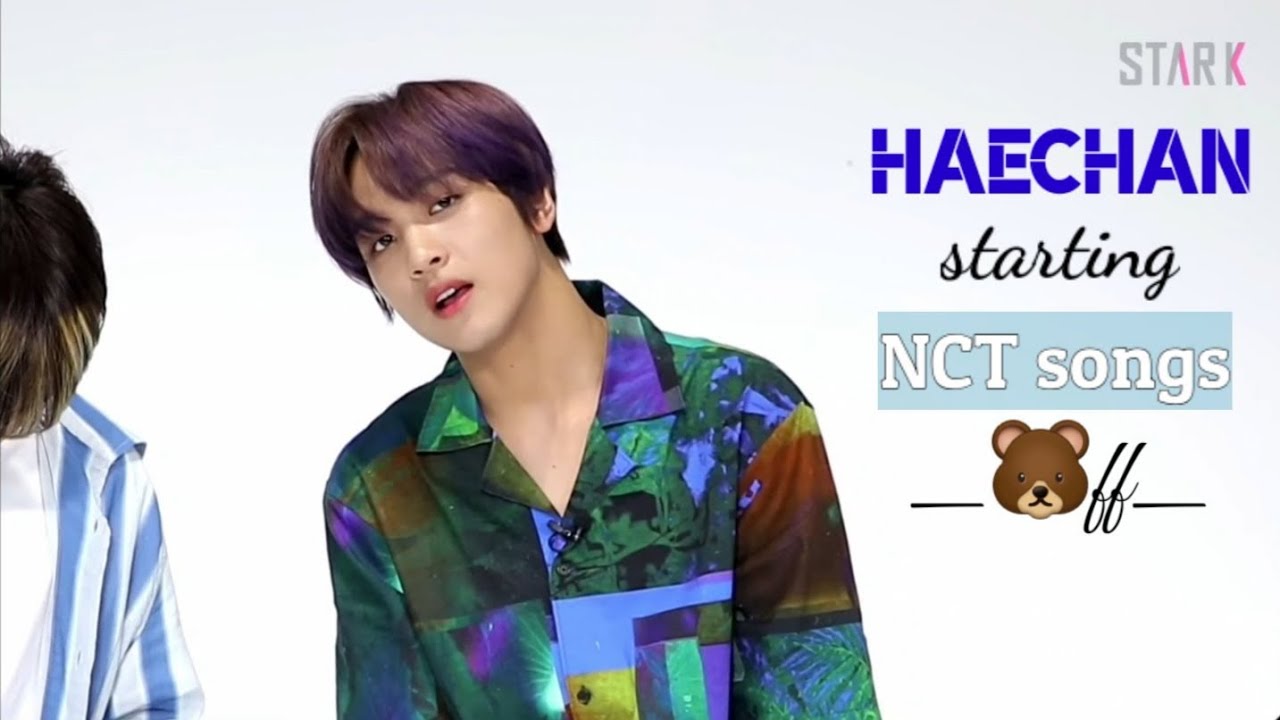 Haechan starting NCT songs off