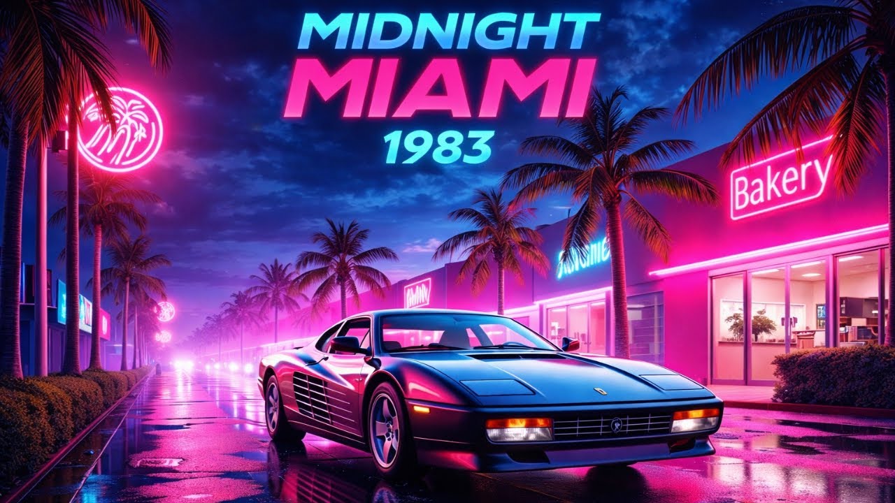 Midnight Miami 1983 🌴 | Neon Summer Memories | Full Synthwave Album