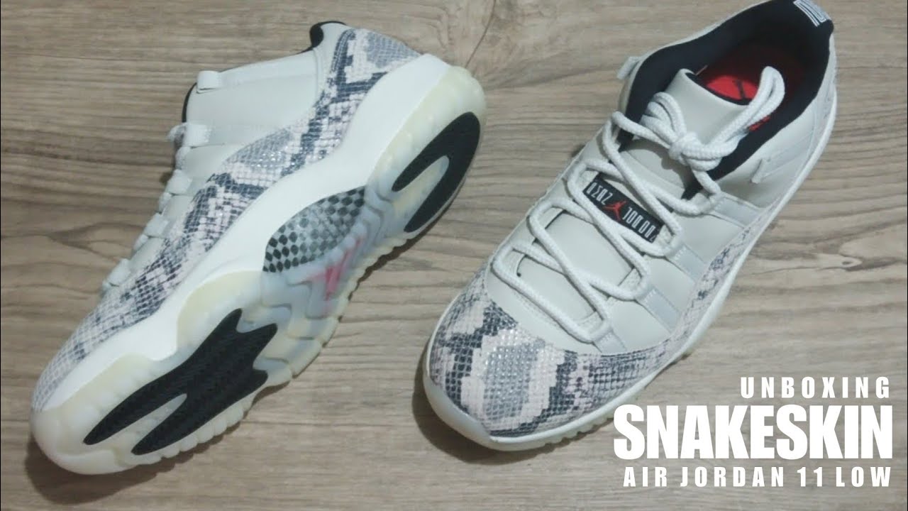 UNBOXING SNAKESKIN 2019 LIGHT BONE Air Jordan 11 Low