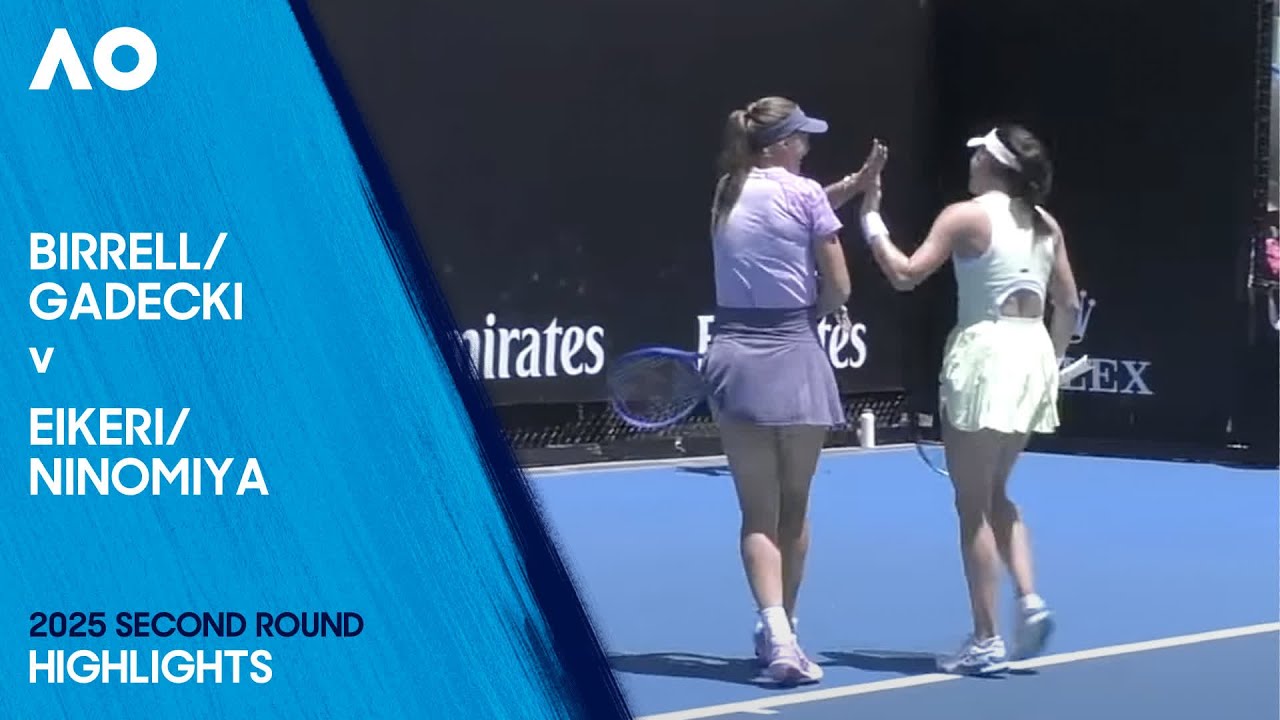 Birrell/Gadecki v Eikeri/Ninomiya Highlights | Australian Open 2025 Second Round