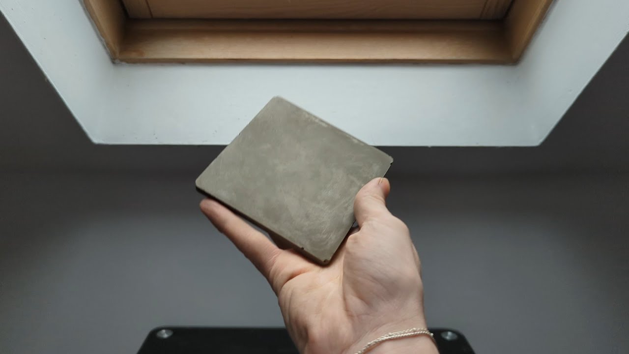How to make a sealed cement coaster