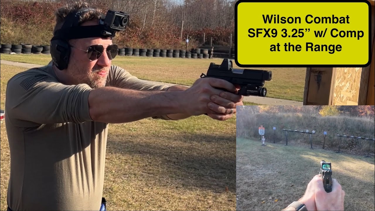 Wilson Combat SFX9 3.25” w/ Comp @ the Range.
