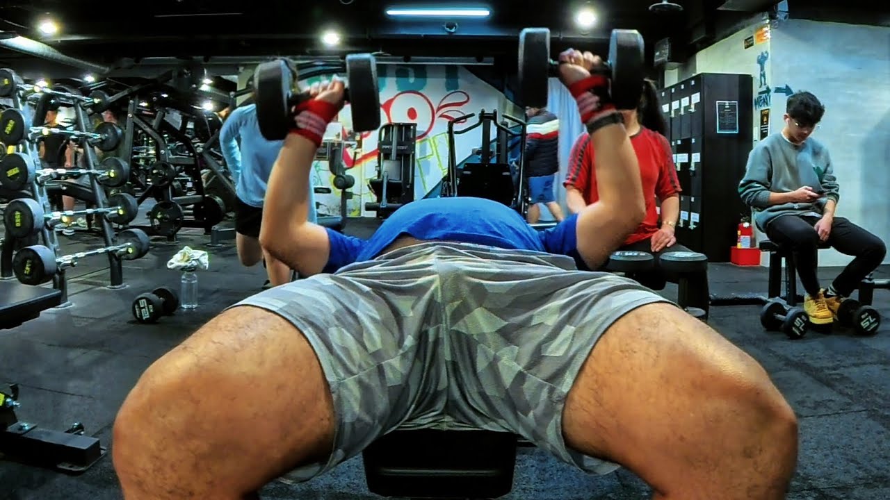 20260304阿石平躺啞鈴臥推 #dumbbellbenchpress #weighttraining