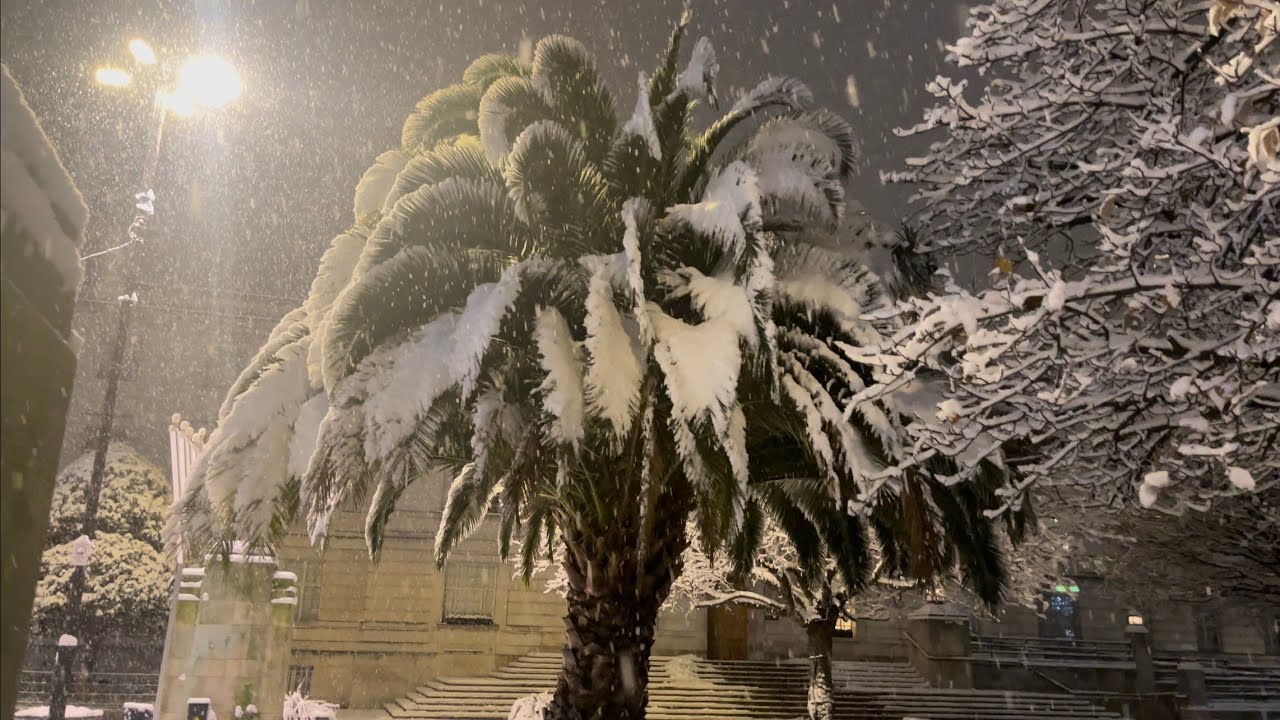 Heavy Snow | London Night walk in the snow and high winds in Hackney Central |Beautiful Snowfall