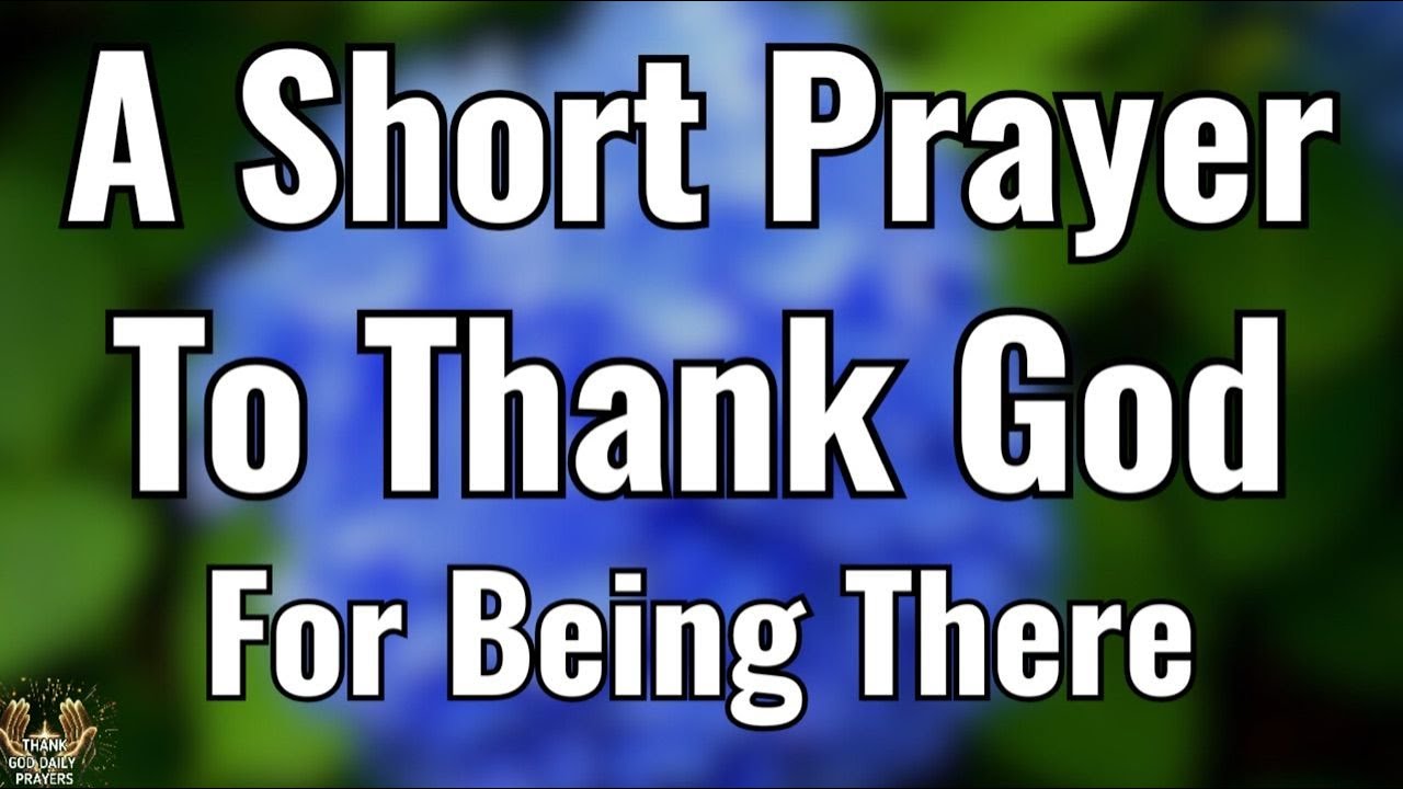 Thank You Lord for Always Being There | A Gentle Morning Prayer of Gratitude