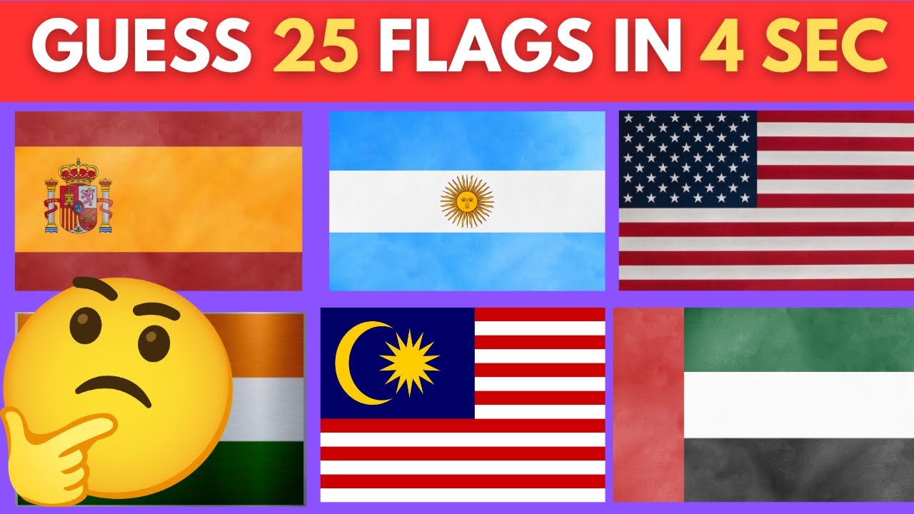 Guess The Country by Flag 🌍 | Only Geniuses Get 100% (Flag Quiz)