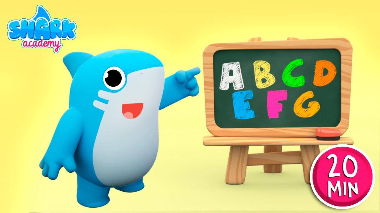 ABC Song | abc canção em português | Alfabetos para crianças by @Shark Academy!