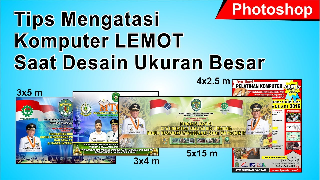 Tips Mengatasi Komputer LEMOT Saat Desain Ukuran Besar di Photoshop