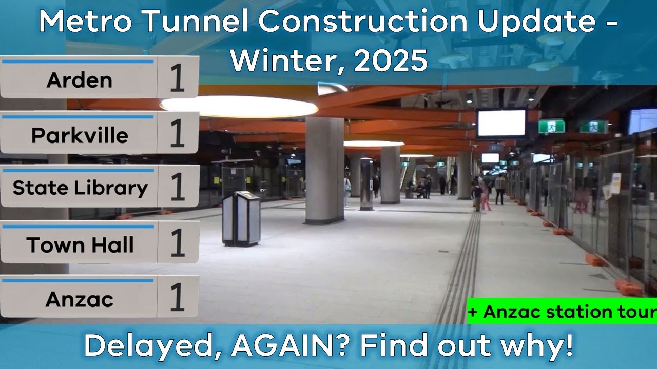 Metro Tunnel Construction Update Winter 2025 (Melbourne Railway Vlog 244)