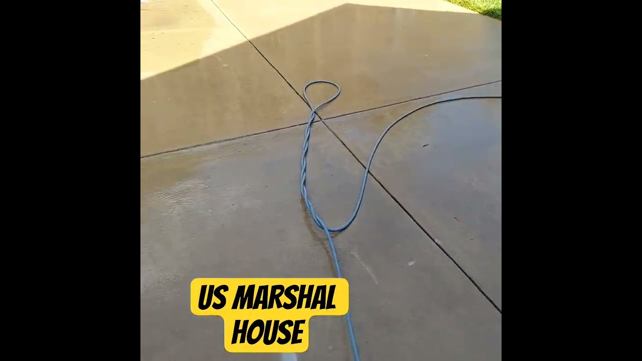 Bp cleaning power washing job at a US Marshal house