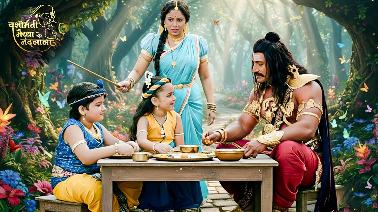 जब कंस के साथ बैठे कान्हा और बलराम… मैया का गुस्सा फूट पड़ा! | Yashomati Maiyya Ke Nandlal #ymkn