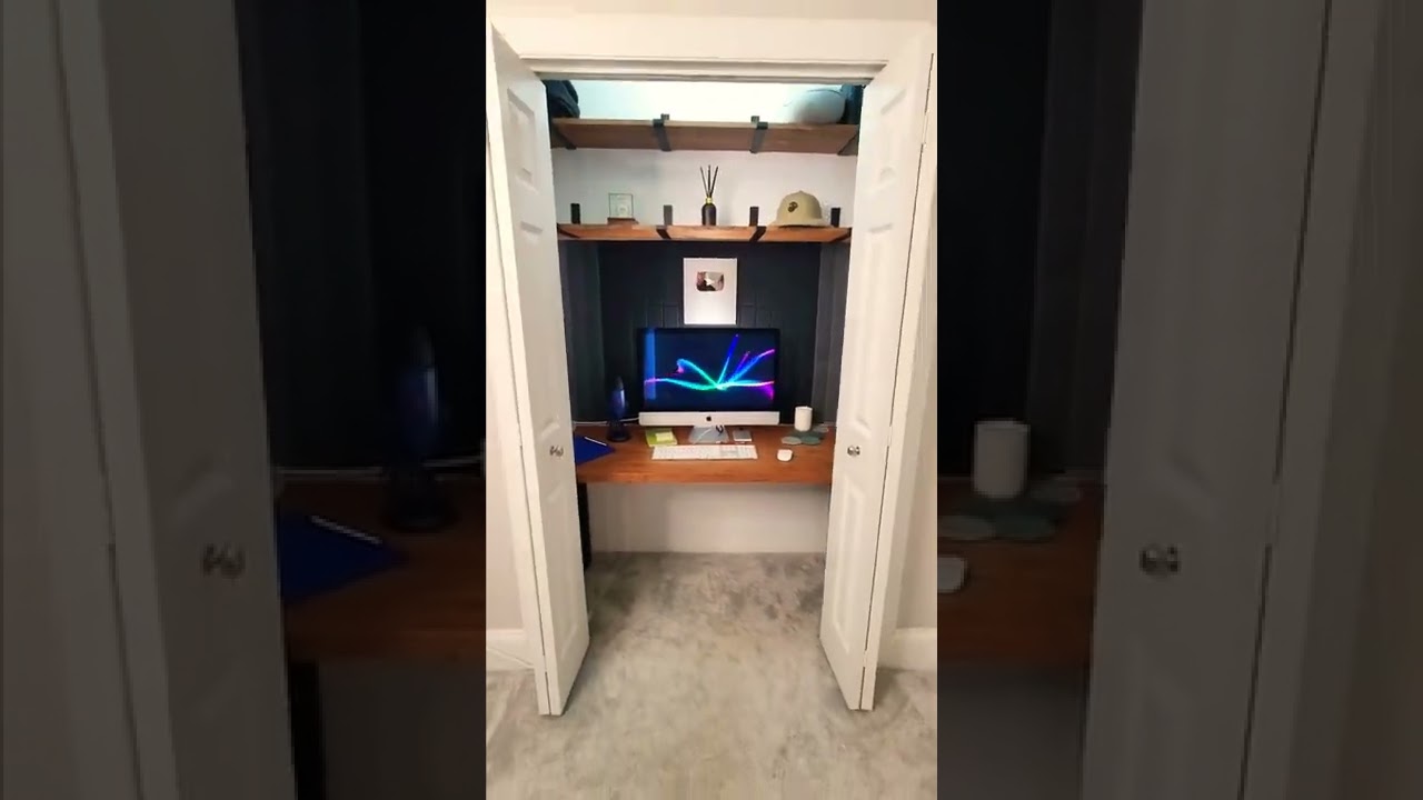 Turned a closet into my home editing studio! Thank you for 250K subscribers! 