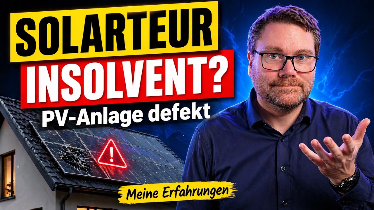 ☀️ Solarteur insolvent & PV-Anlage defekt &ndash; Meine Erfahrungen! ⚡