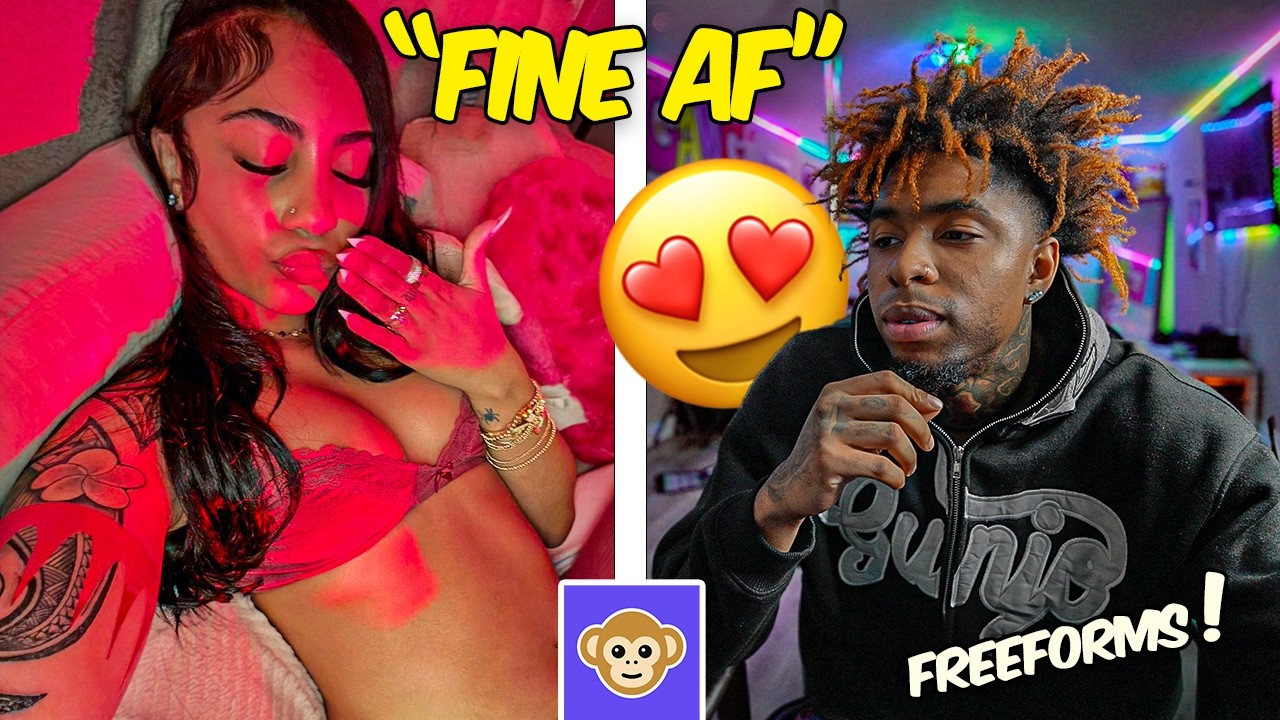 I Tried RIZZING BADDIES With My FREEFORMS On The Monkey App...