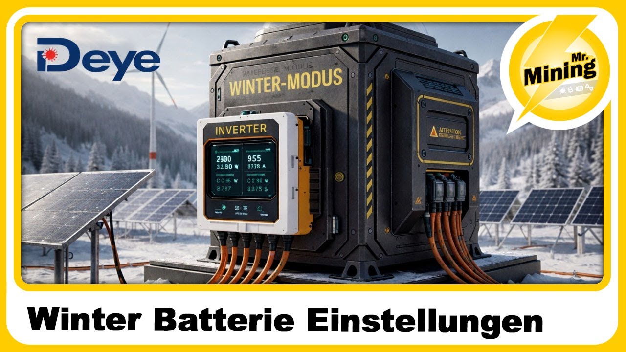 Richtige Winter Batterie Einstellungen für deye hybrid Inverter Freunde