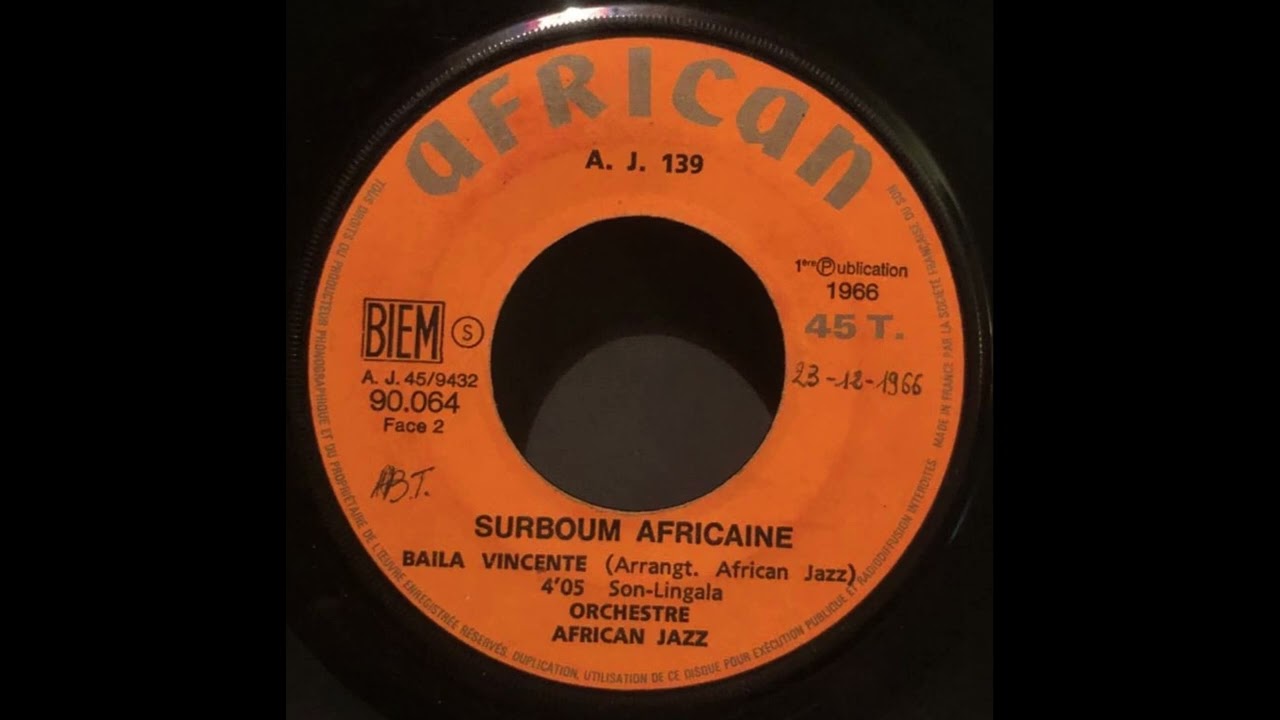 Orchestre African Jazz - Baila Vincente (1966, African - 90.064)
