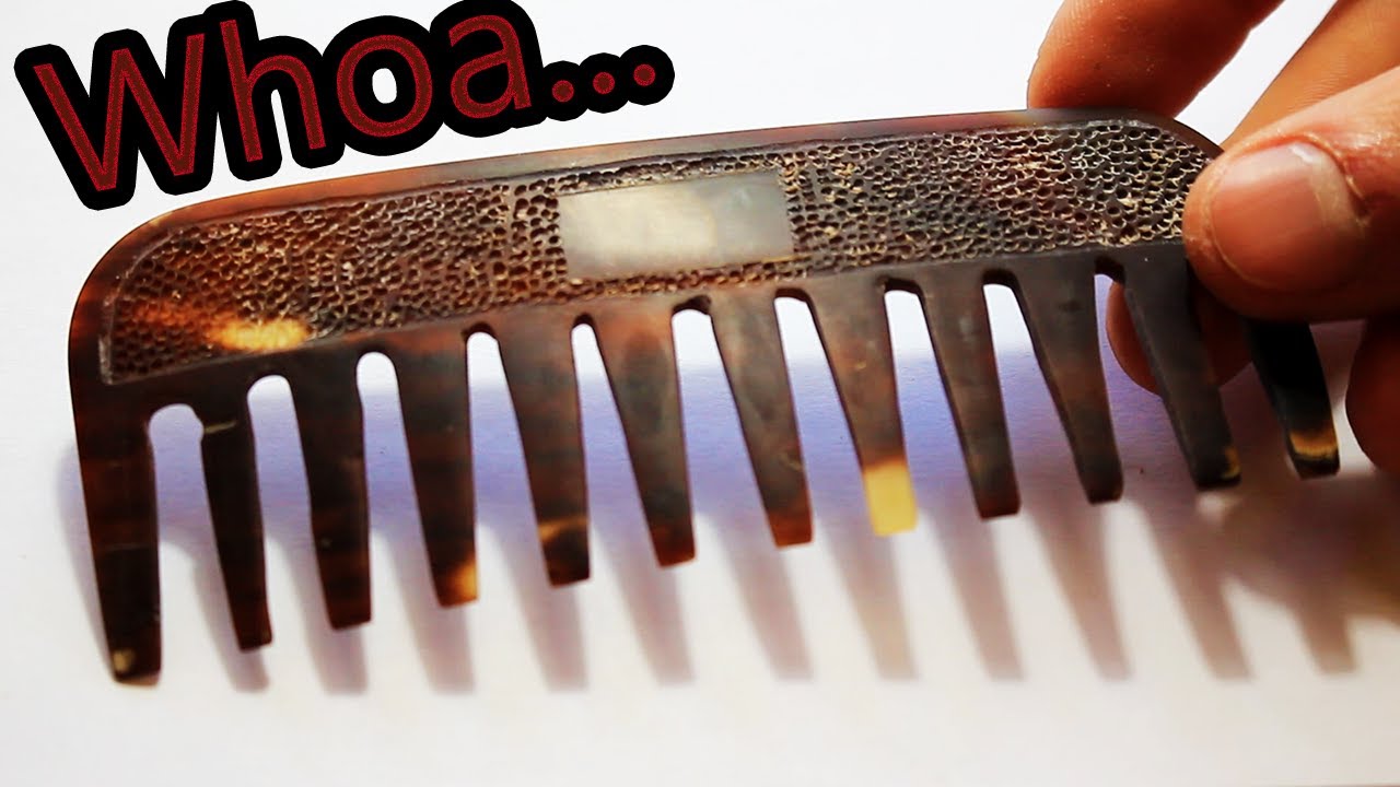Making a Genuine Turtle Shell hair comb, the most expensive material