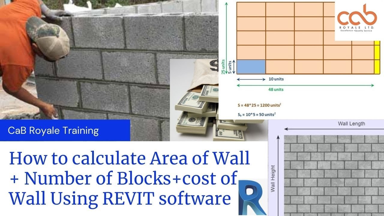 HOW TO CALCULATE AREA OF WALL, NUMBER OF BLOCKS AND COST OF BLOCKWORK