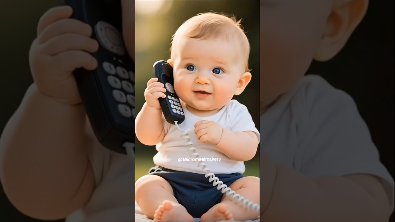 Baby Talking on Phone Call &ndash; Cutest Conversation Ever! #shorts #fyp #baby