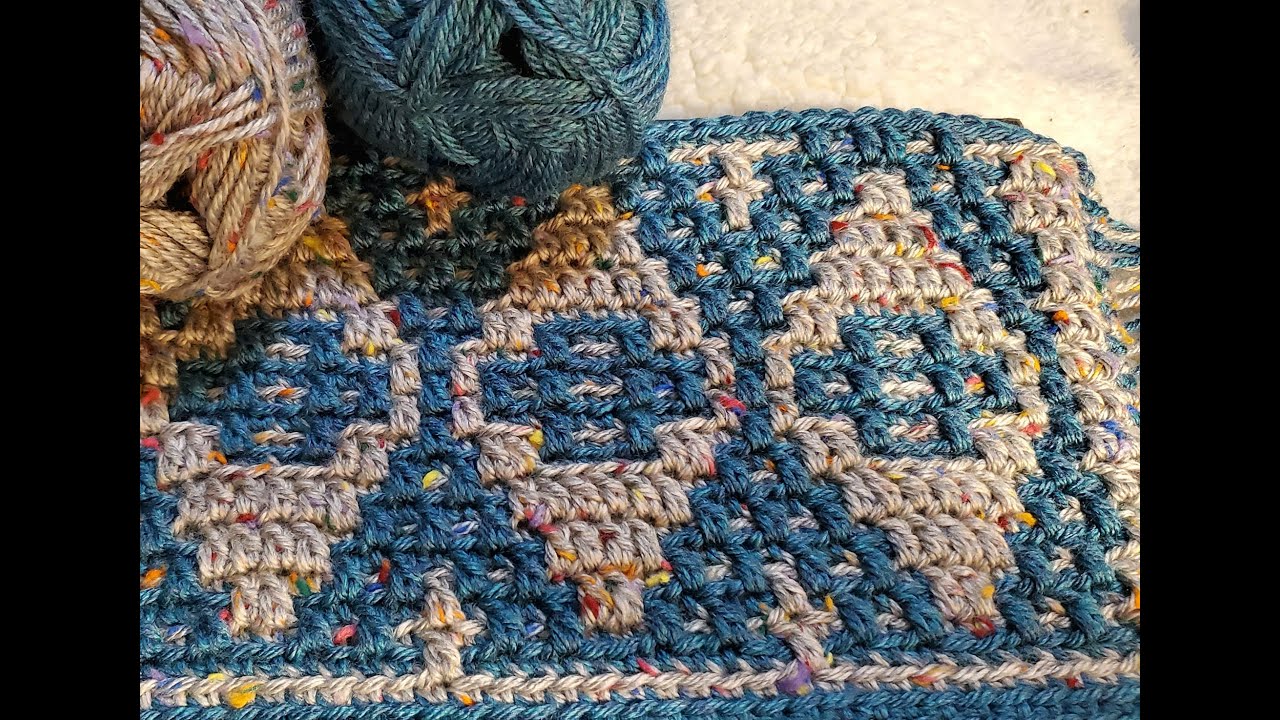 Mosaic Crochet Tutorial, Stained Glass, Part 1