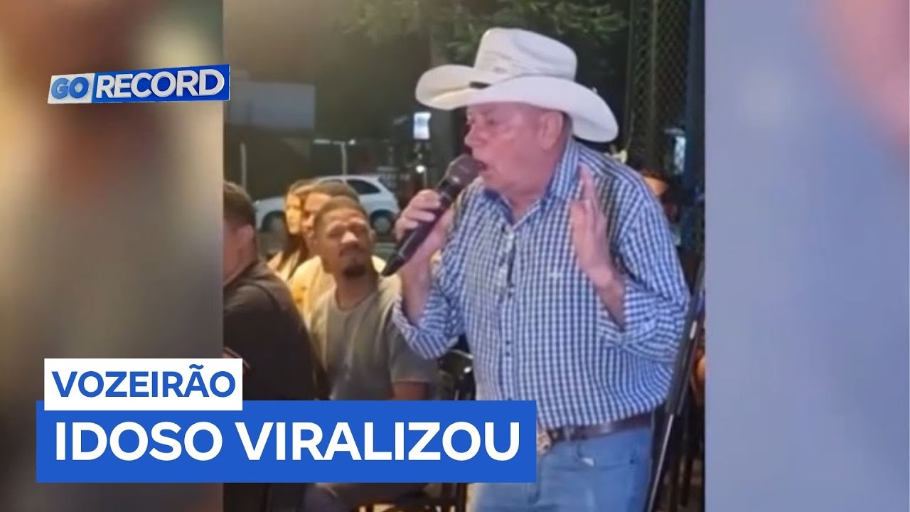 Idoso viraliza após cantar modão com voz potente em bar de Goiânia