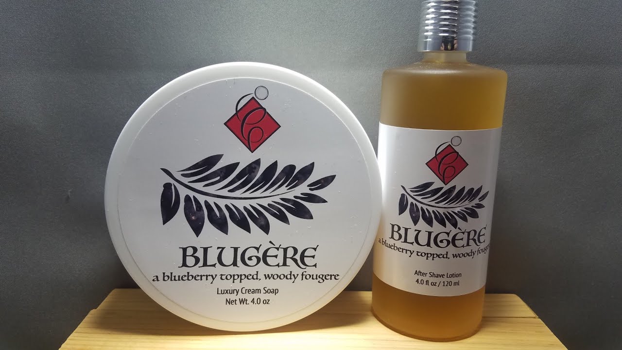 Catie's Bubbles Blugere shave soap and aftershave