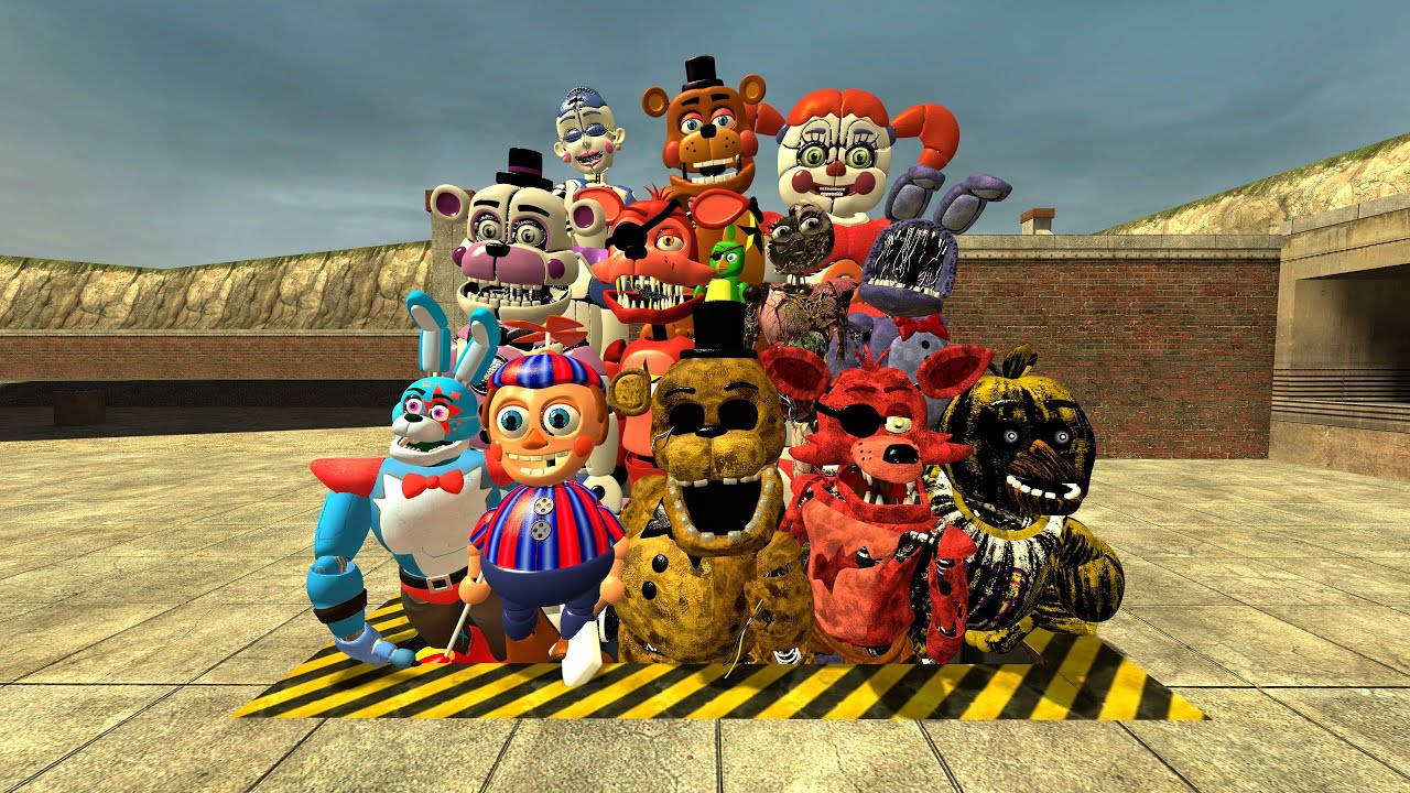 HYPER PUNCH EMERALD FNAF SECURITY BREACH ANIMATRONIC IN GMOD!