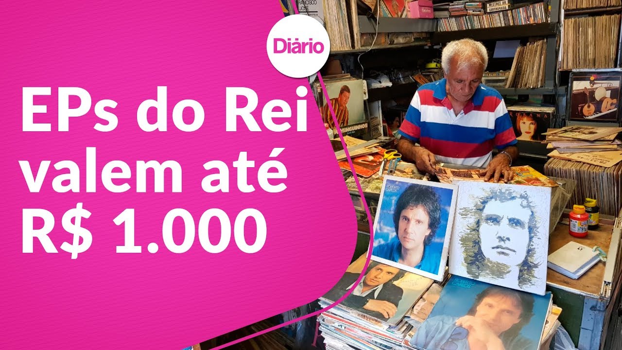 Colecionadores comercializam LPs de Roberto Carlos por até R$ 1 mil