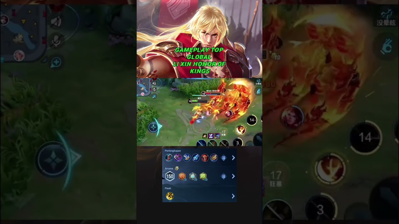 Honor Of Kings : Gameplay Hero Li Xin Clash Lane #lixin #honorofkingsglobal #hok #honorofkings