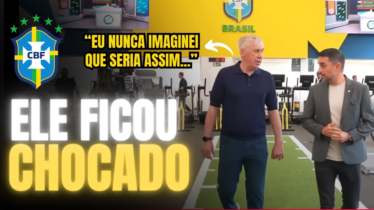 Os PRIMEIROS DIAS de Carlo Ancelotti no BRASIL | Ficou IMPRESSIONADO com a ESTRUTURA da SELEÇÃO