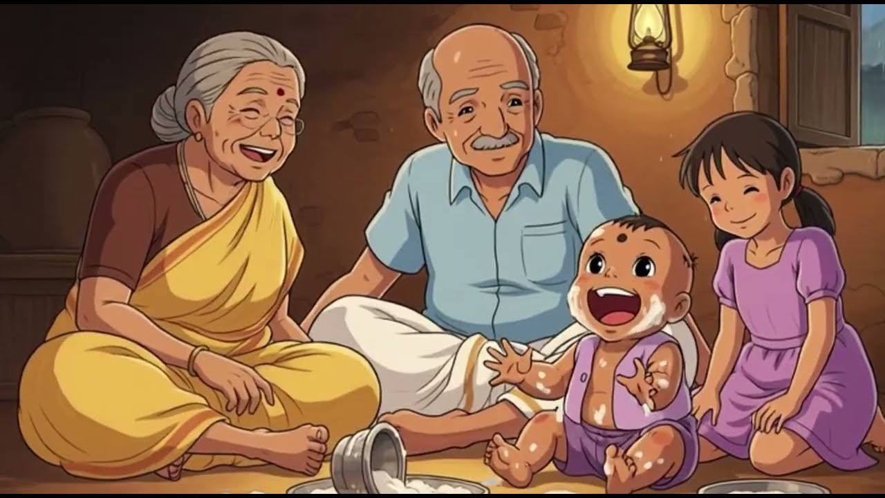 Village Rain ASMR 🌧️ | Paati Cooking & Family Moments