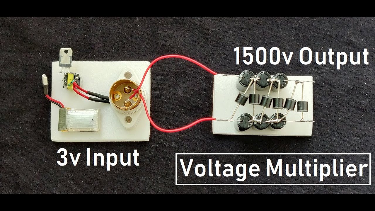 Voltage Multiplier Circuit 3v to 1500v | High Voltage Power Supply
